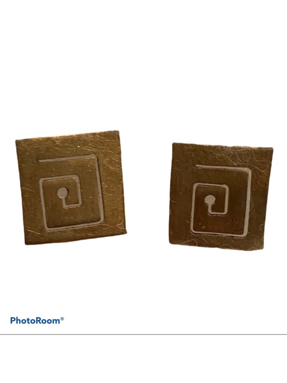 EARRINGS STUDS 925 STERLING SILVER SQUARE POSTS GEOMETRIC FLAT